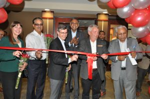 Tech Mahindra ribbon cutting